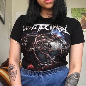 Whitechapel metal black band tee